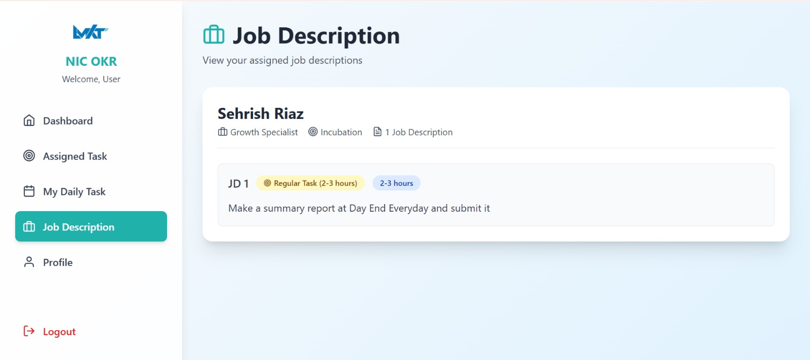 Analytics dashboard for web applications